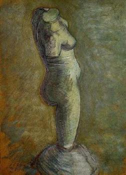 Vincent Van Gogh : Plaster Statuette of a Female Torso IV